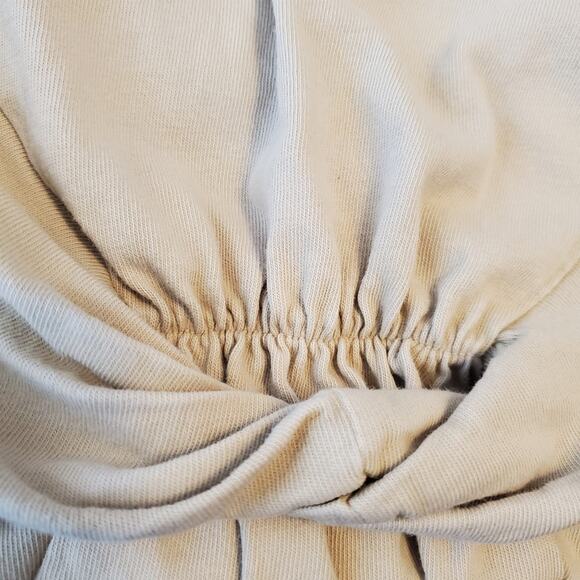 L Space Beachwood Twist Front T-Shirt Dress Sand Size XS Short Sleeve Neutral - Picture 6 of 11